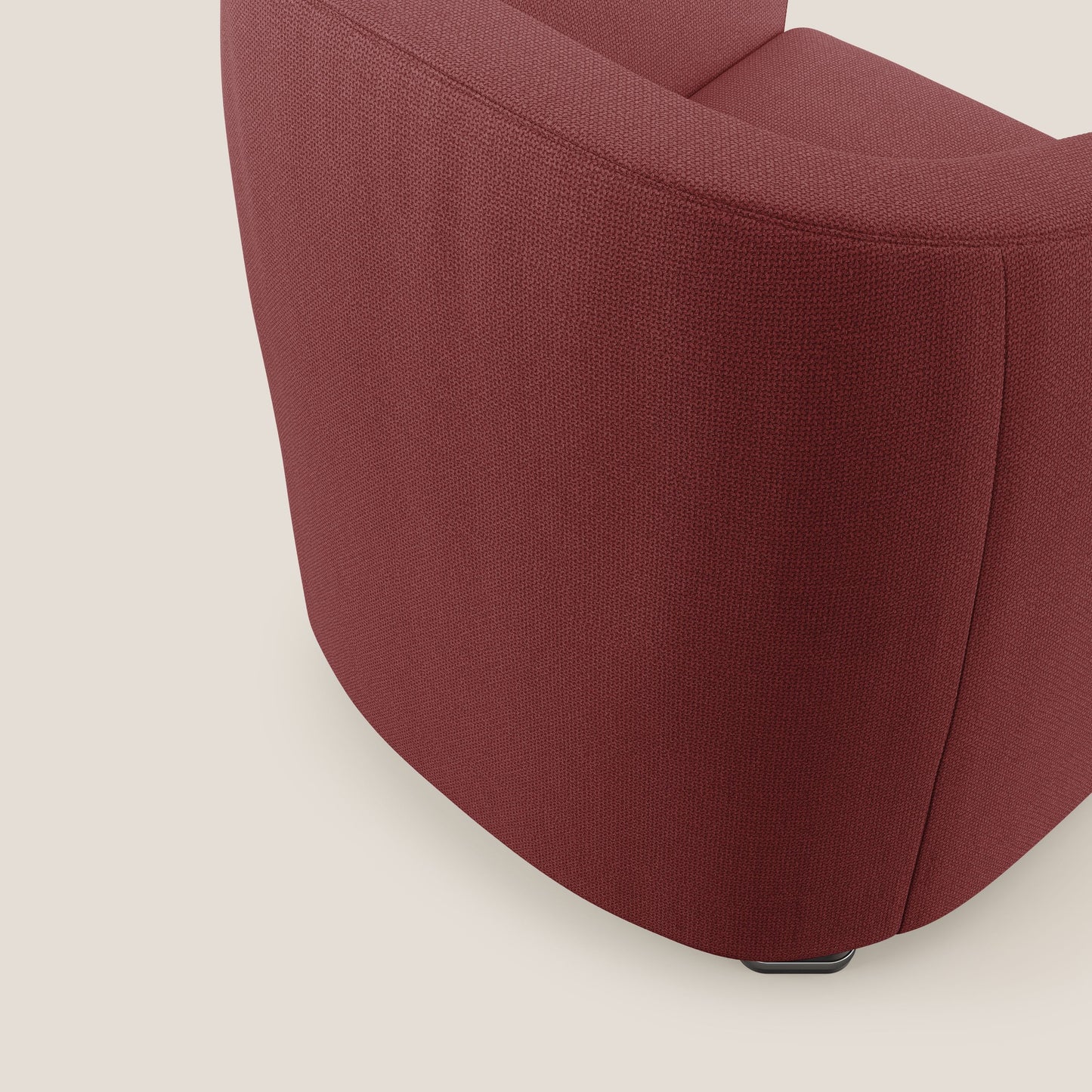 Cloe Poltroncina in tessuto smacchiabile con acqua QuickClean T08 rosso
