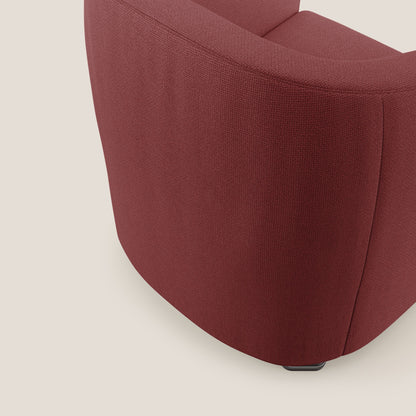 Cloe Poltroncina in tessuto smacchiabile con acqua QuickClean T08 rosso