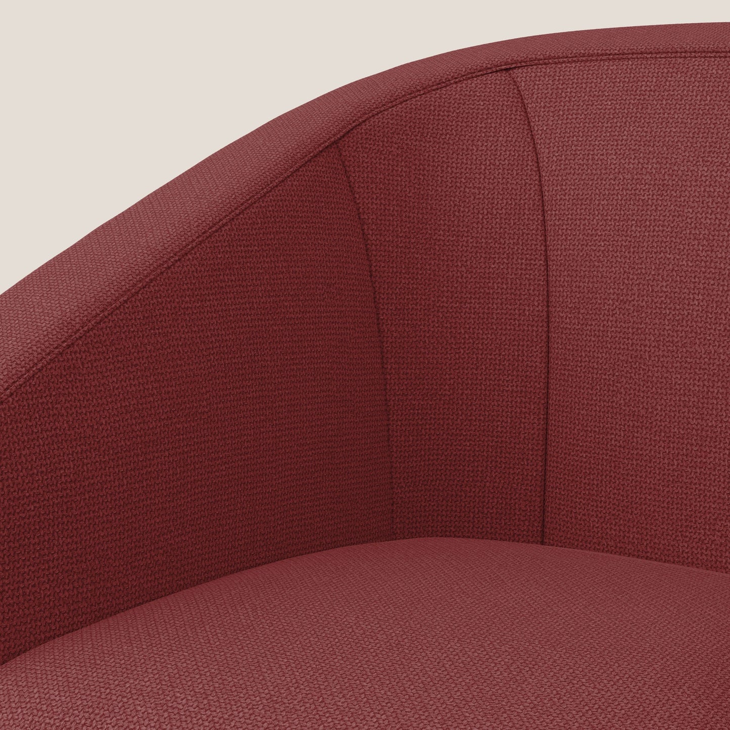 Cloe Poltroncina in tessuto smacchiabile con acqua QuickClean T08 rosso