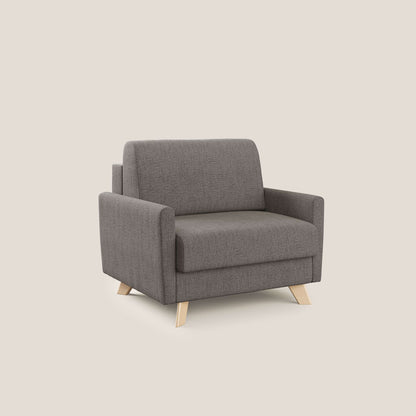 Edgar poltrona letto in tessuto felis impermeabile T03 talpa