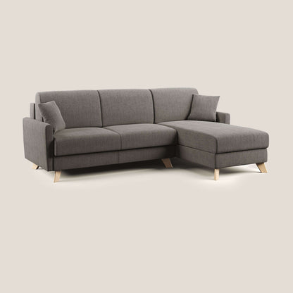 Edgar divano letto angolare in tessuto felis impermeabile T03 talpa