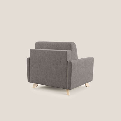 Edgar poltrona letto in tessuto felis impermeabile T03 talpa