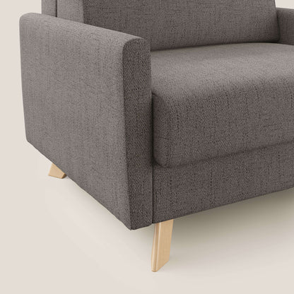 Edgar poltrona letto in tessuto felis impermeabile T03 talpa