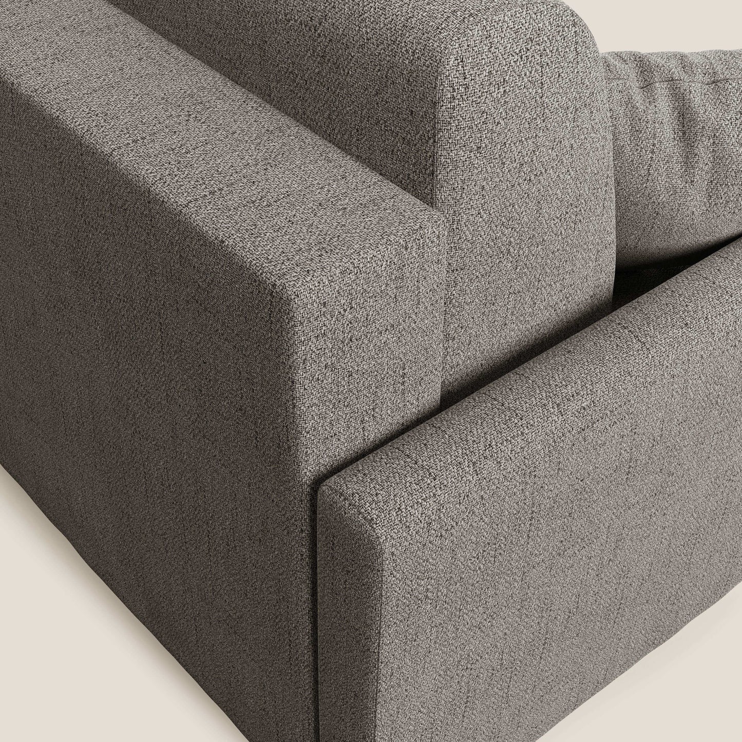 Edgar divano letto matrimoniale in tessuto felis impermeabile T03 talpa 