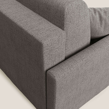 Edgar divano letto angolare in tessuto felis impermeabile T03 talpa