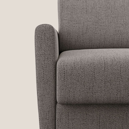 Edgar poltrona letto in tessuto felis impermeabile T03 talpa