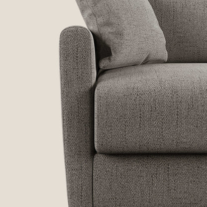 Edgar divano letto matrimoniale in tessuto felis impermeabile T03 talpa 