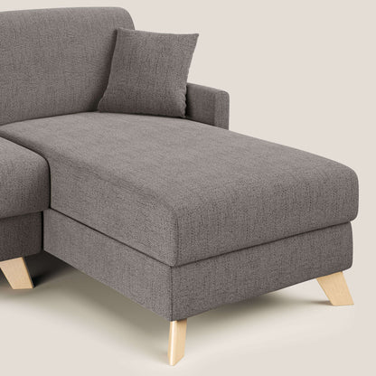 Edgar divano letto angolare in tessuto felis impermeabile T03 talpa