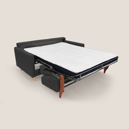 Edgar divano letto matrimoniale in tessuto felis impermeabile T03 antracite 