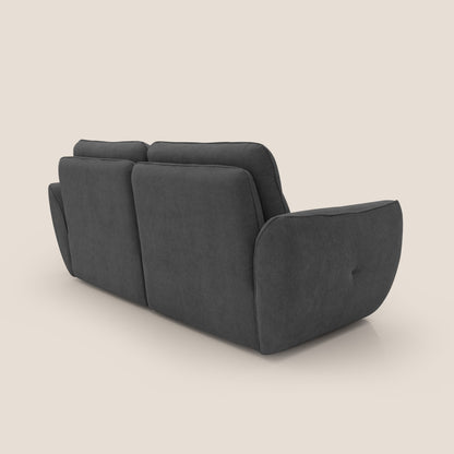 Cerbero divano 2 e 3 posti in morbido bouclé impermeabile T07 antracite