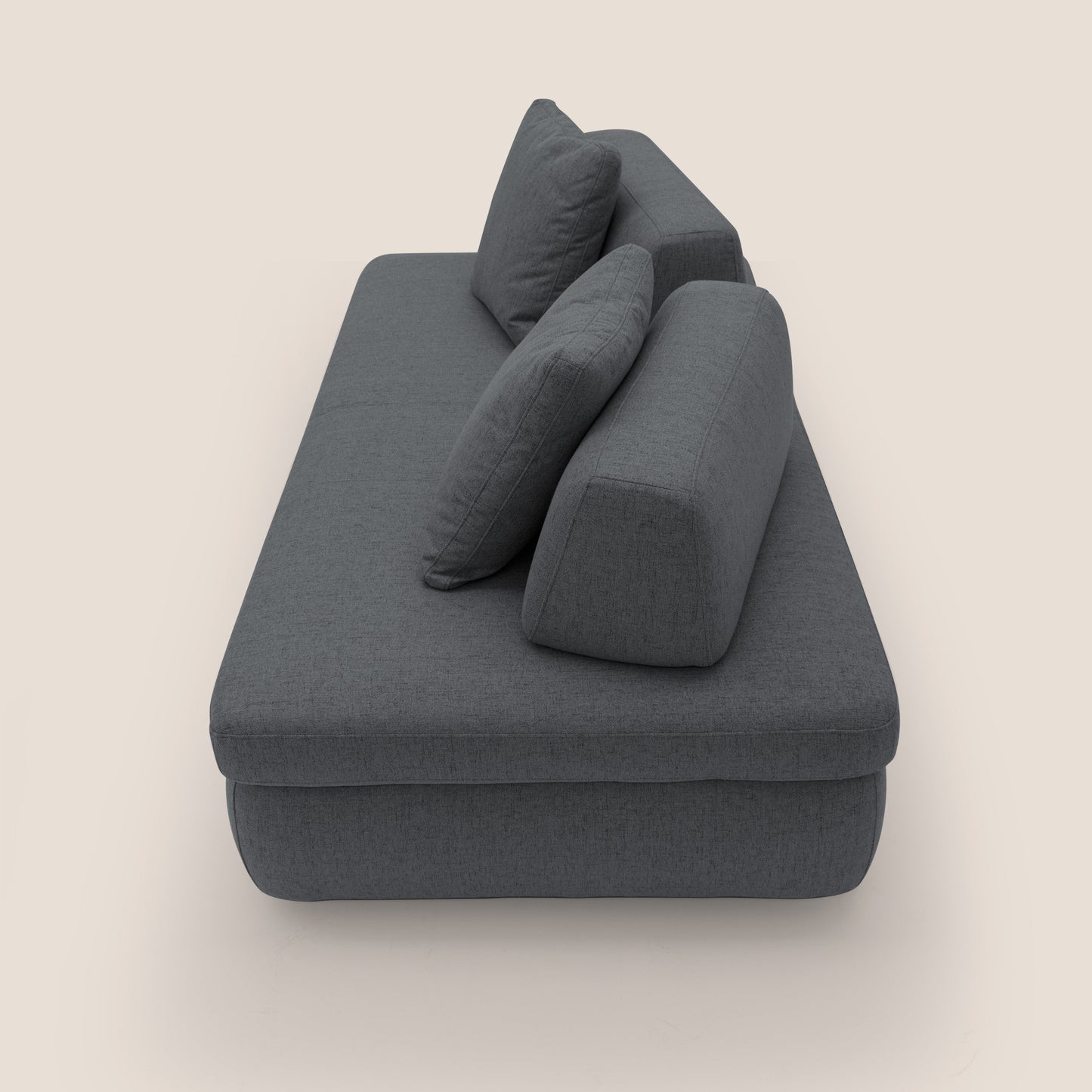 Gransasso Divano letto matrimoniale dal DESIGN innovativo in tessuto impermeabile T03 antracite