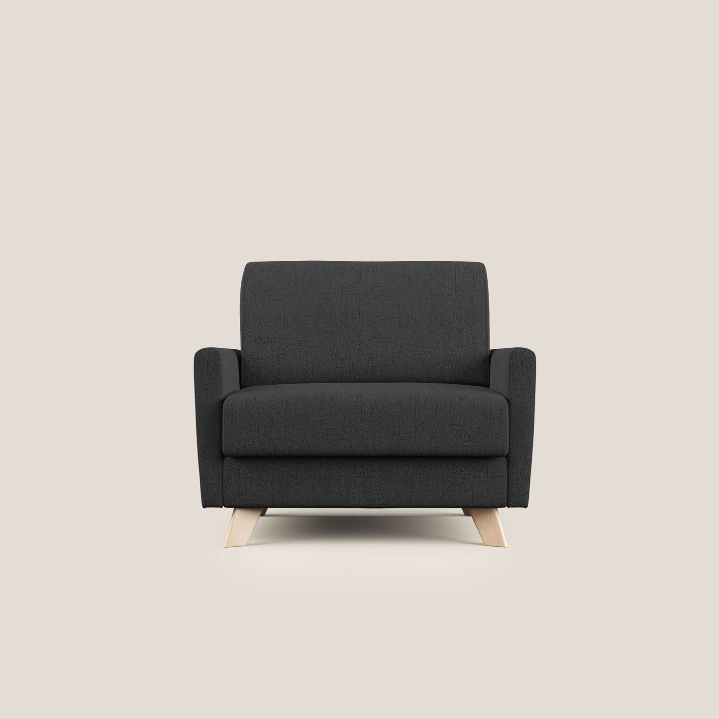 Edgar poltrona letto in tessuto felis impermeabile T03 antracite