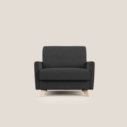 Edgar poltrona letto in tessuto felis impermeabile T03 antracite