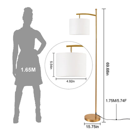 Netin 66 Arched Floor Lamp with Remote and Able to Rotate Lamp Shade