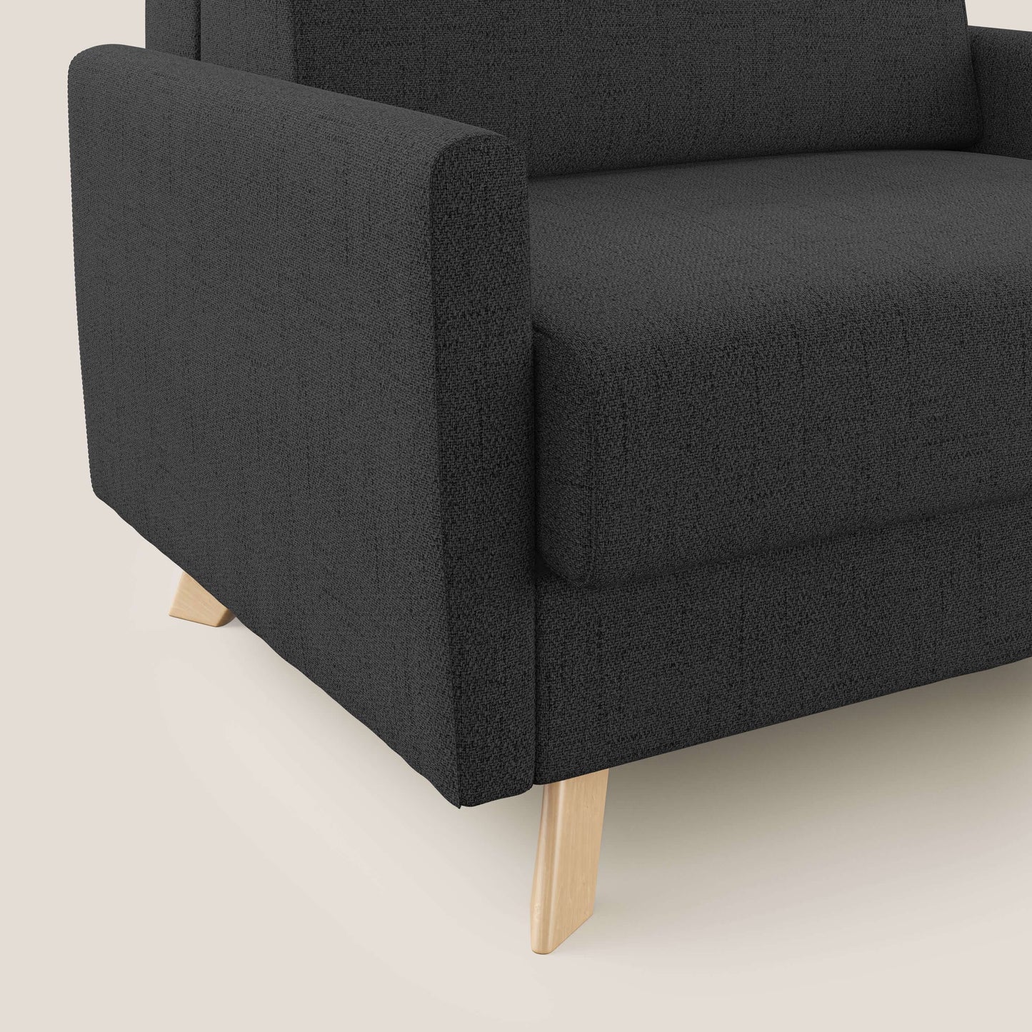 Edgar poltrona letto in tessuto felis impermeabile T03 antracite