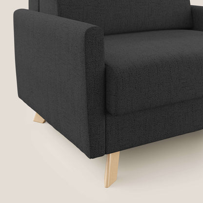Edgar poltrona letto in tessuto felis impermeabile T03 antracite