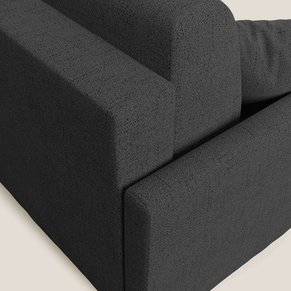 Edgar divano letto angolare in tessuto felis impermeabile T03 antracite
