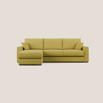 Dream Divano letto angolare in tessuto smacchiabile T05 giallo 