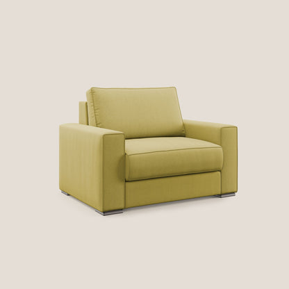 Dream poltrona letto in tessuto smacchiabile T05 giallo