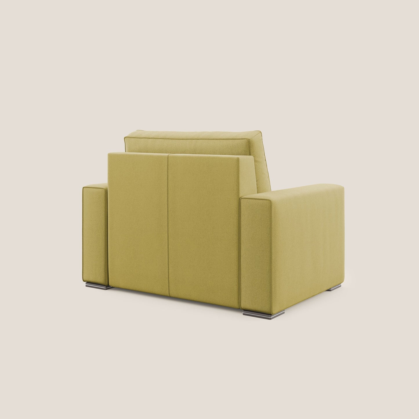 Dream poltrona letto in tessuto smacchiabile T05 giallo