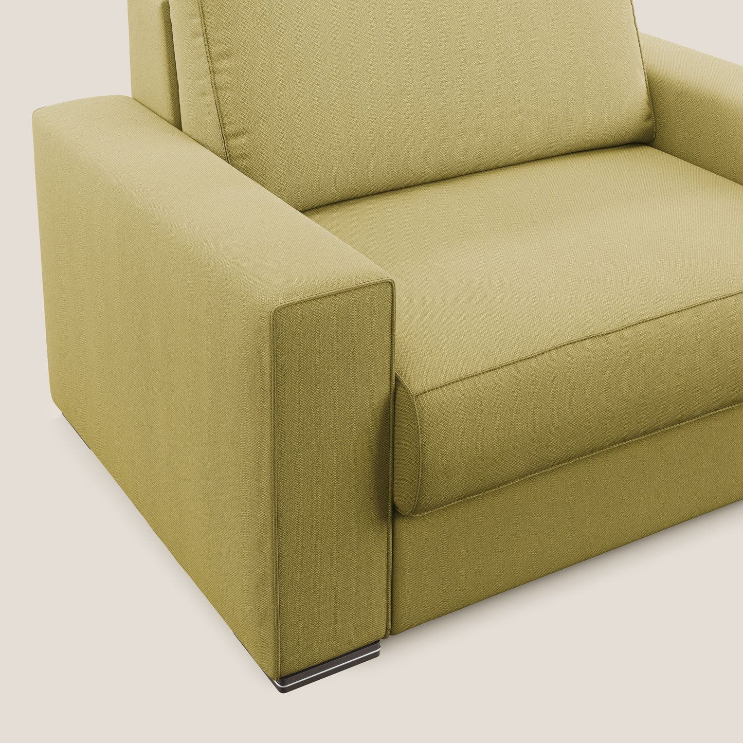 Dream poltrona letto in tessuto smacchiabile T05 giallo