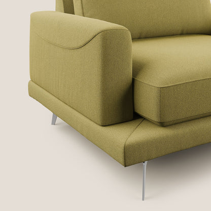 Dorian poltrona moderna in tessuto smacchiabile T05 giallo