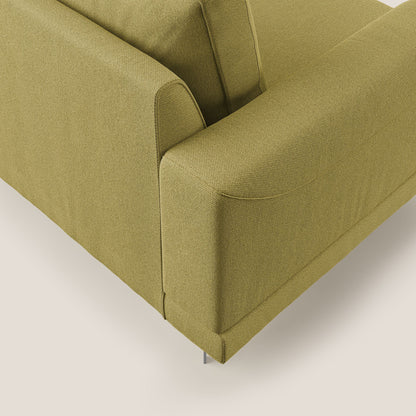 Dorian poltrona moderna in tessuto smacchiabile T05 giallo