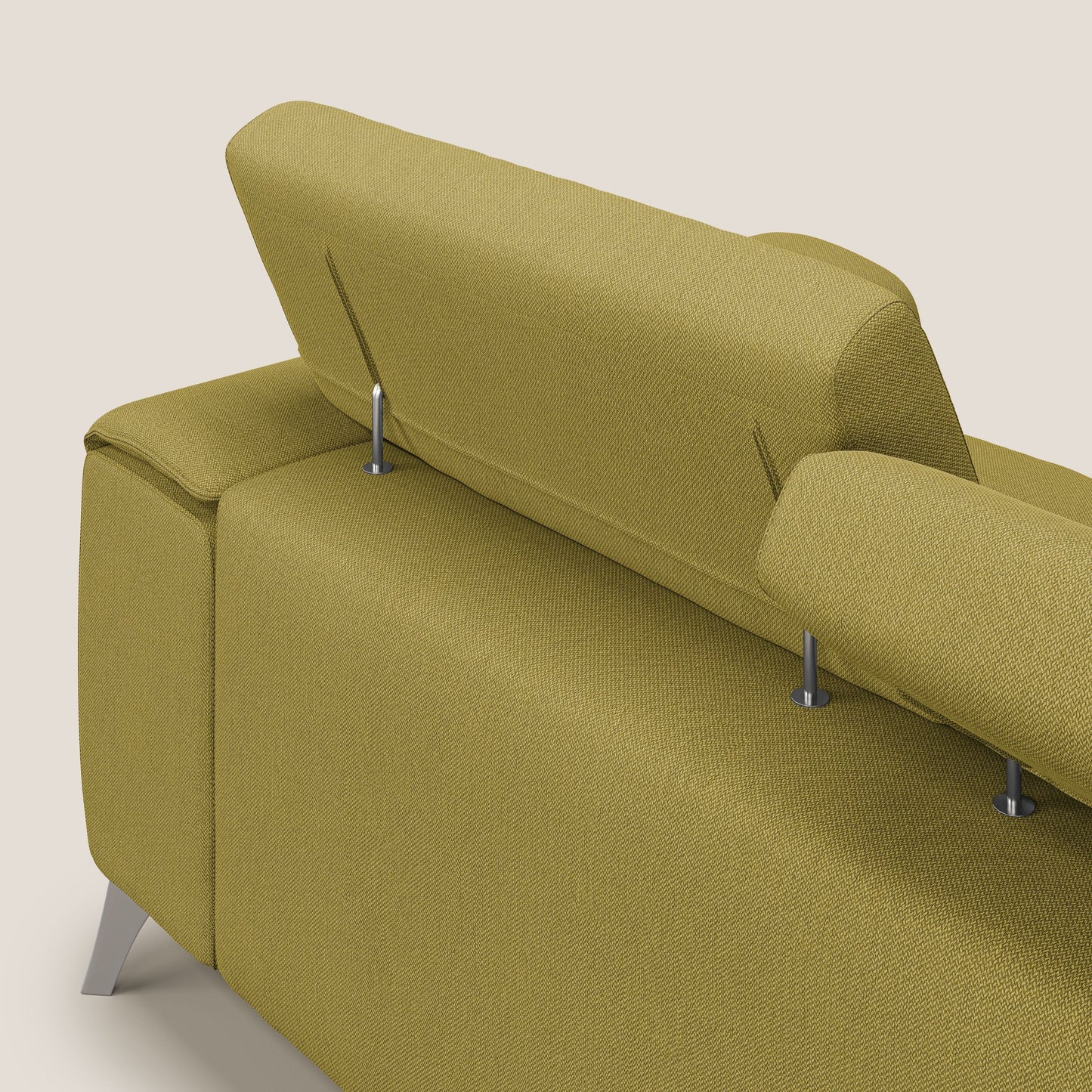 Fusion divano con 3 sedute allungabili in tessuto smacchiabile T05 giallo