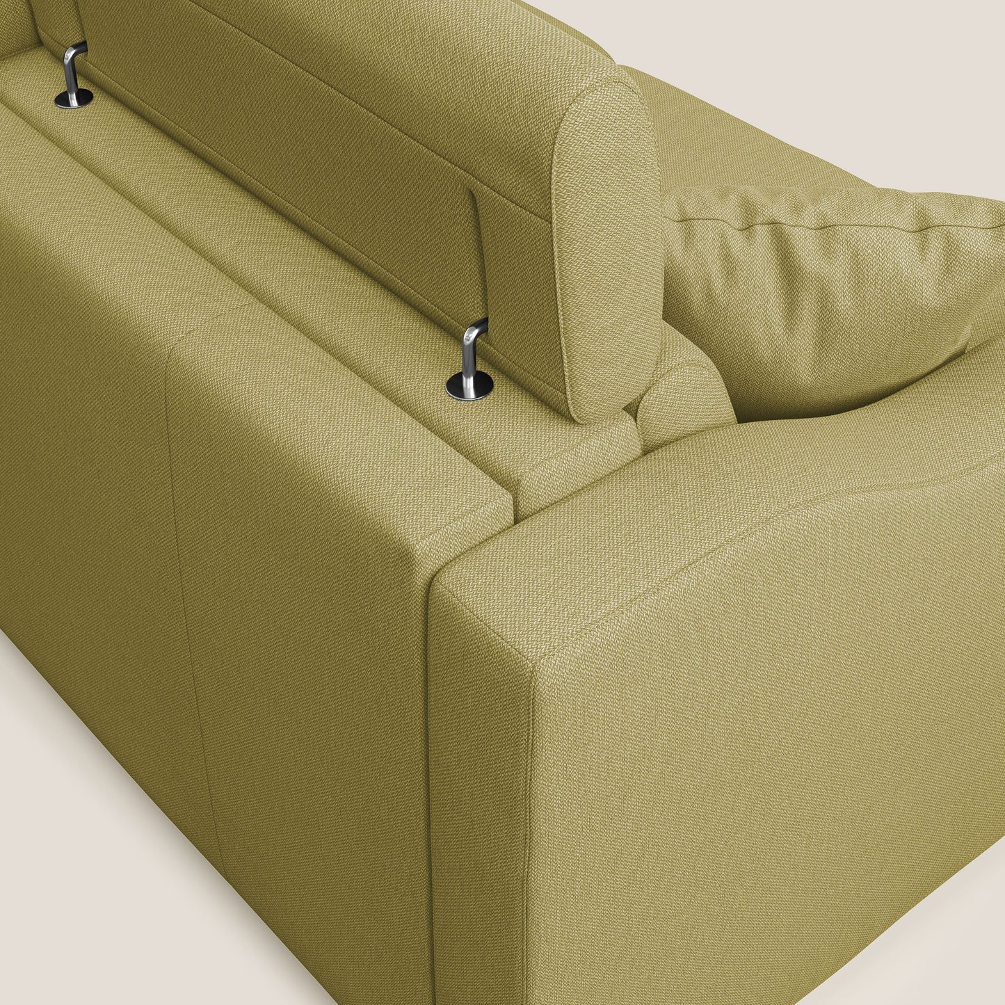 Divano letto matrimoniale Amber in tessuto smacchiabile T05