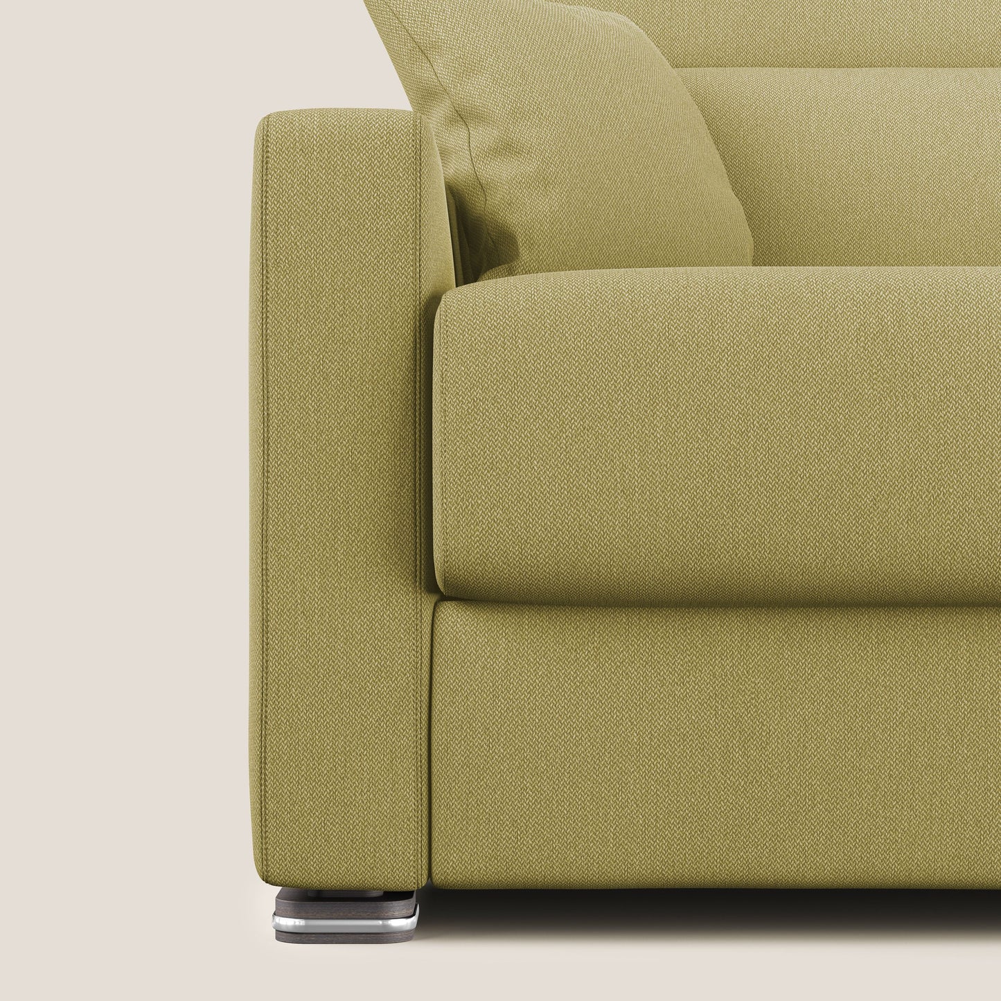 Divano letto matrimoniale Amber in tessuto smacchiabile T05