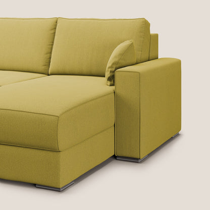 Dream Divano letto angolare in tessuto smacchiabile T05 giallo 