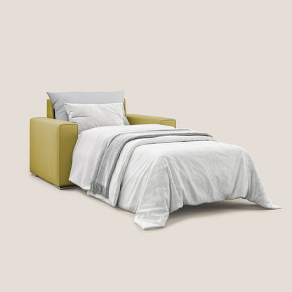 Dream poltrona letto in tessuto smacchiabile T05 giallo