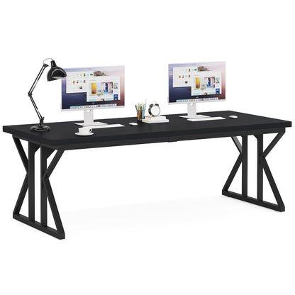 70.8-Inch Executive Desk, Large Computer Office Desk Workstation