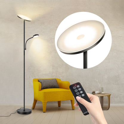 70 LED Torchiere Floor Lamp with Touch Control and Remote - N/A