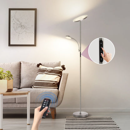 70 LED Torchiere Floor Lamp with Touch Control and Remote - N/A