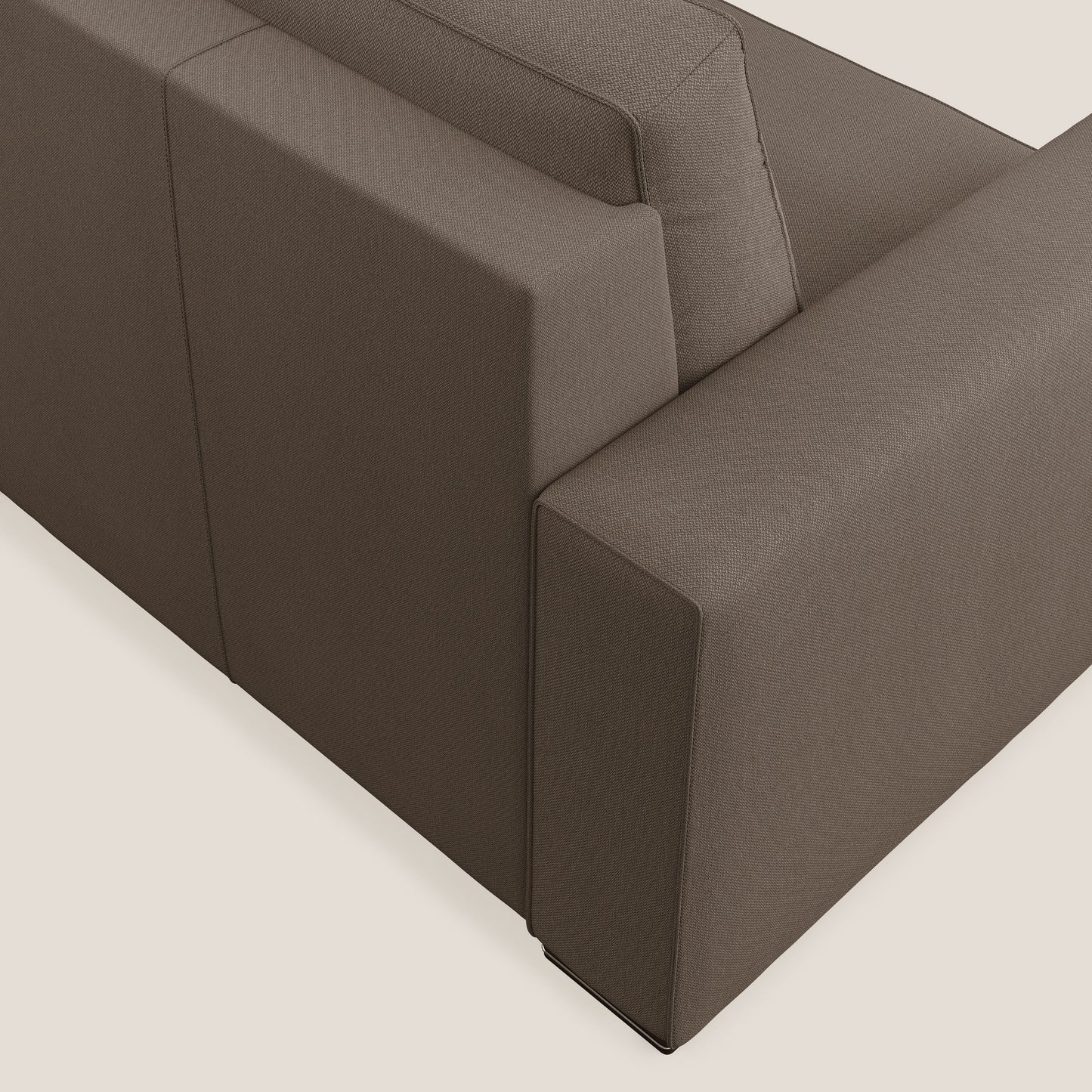 Dream poltrona letto in tessuto smacchiabile T05 marrone