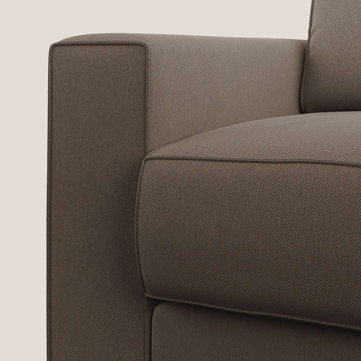 Dream poltrona letto in tessuto smacchiabile T05 marrone