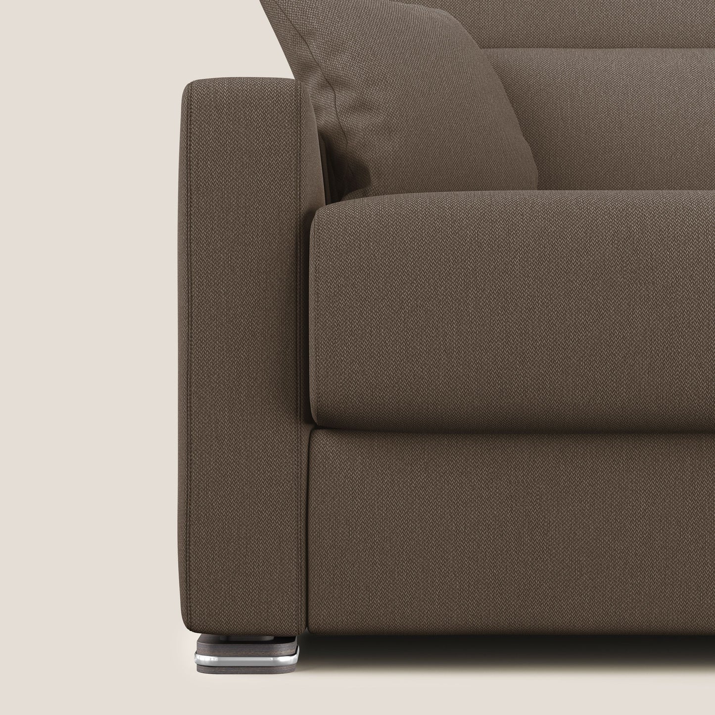 Divano letto matrimoniale Amber in tessuto smacchiabile T05