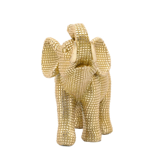 Sagebrook Home Boho 7 Polyresin Elephant Sculpture Decorative Figurine - 7 x 4 x 7
