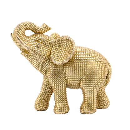 Sagebrook Home Boho 7 Polyresin Elephant Sculpture Decorative Figurine - 7 x 4 x 7