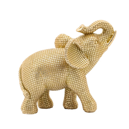 Sagebrook Home Boho 7 Polyresin Elephant Sculpture Decorative Figurine - 7 x 4 x 7