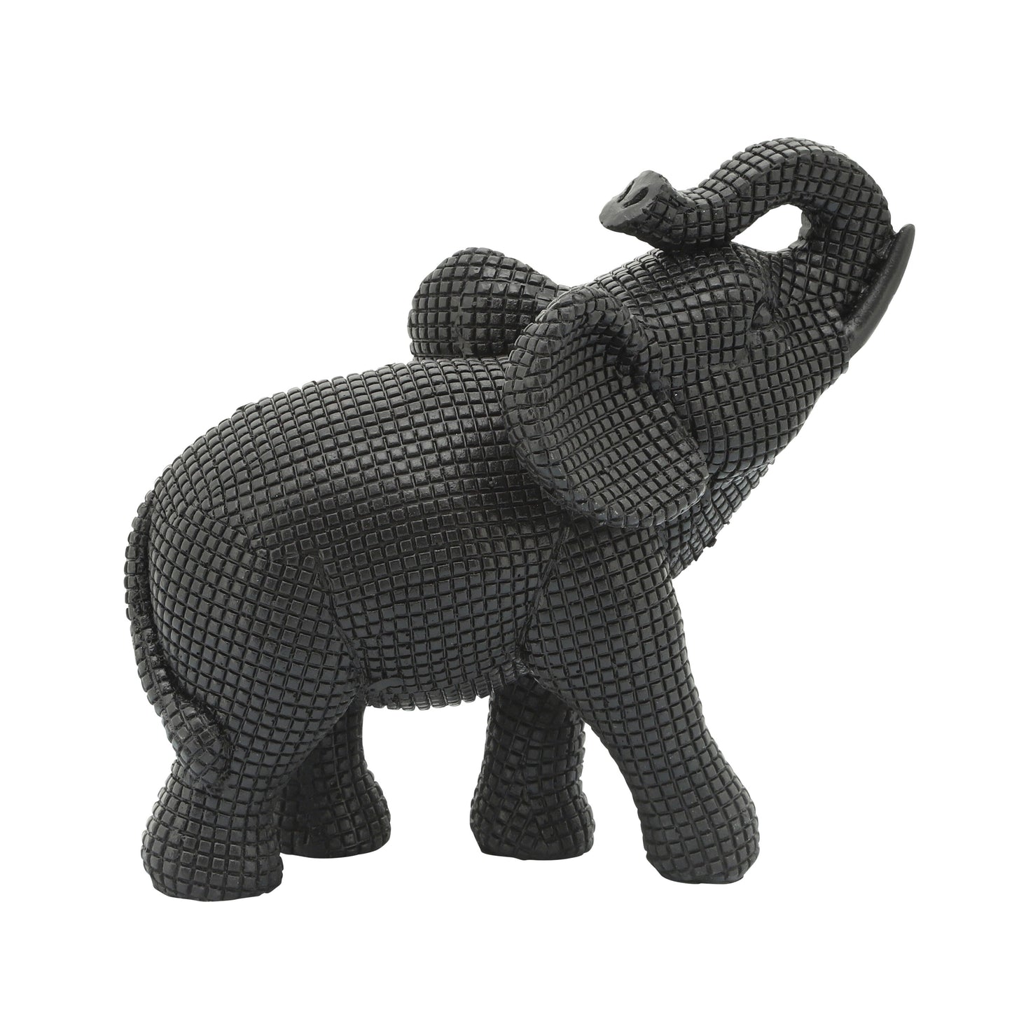 Sagebrook Home Boho 7 Polyresin Elephant Sculpture Decorative Figurine - 7 x 4 x 7