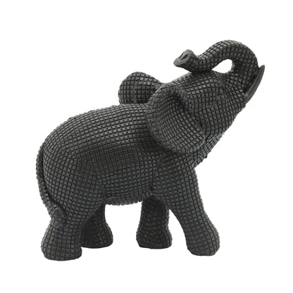 Sagebrook Home Boho 7 Polyresin Elephant Sculpture Decorative Figurine - 7 x 4 x 7