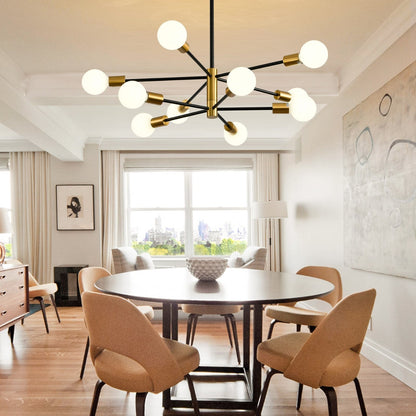 8/10/12-Light Modern Sputnik Linear Chandelier