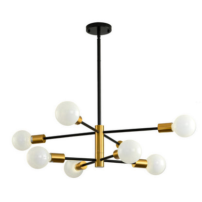 8/10/12-Light Modern Sputnik Linear Chandelier