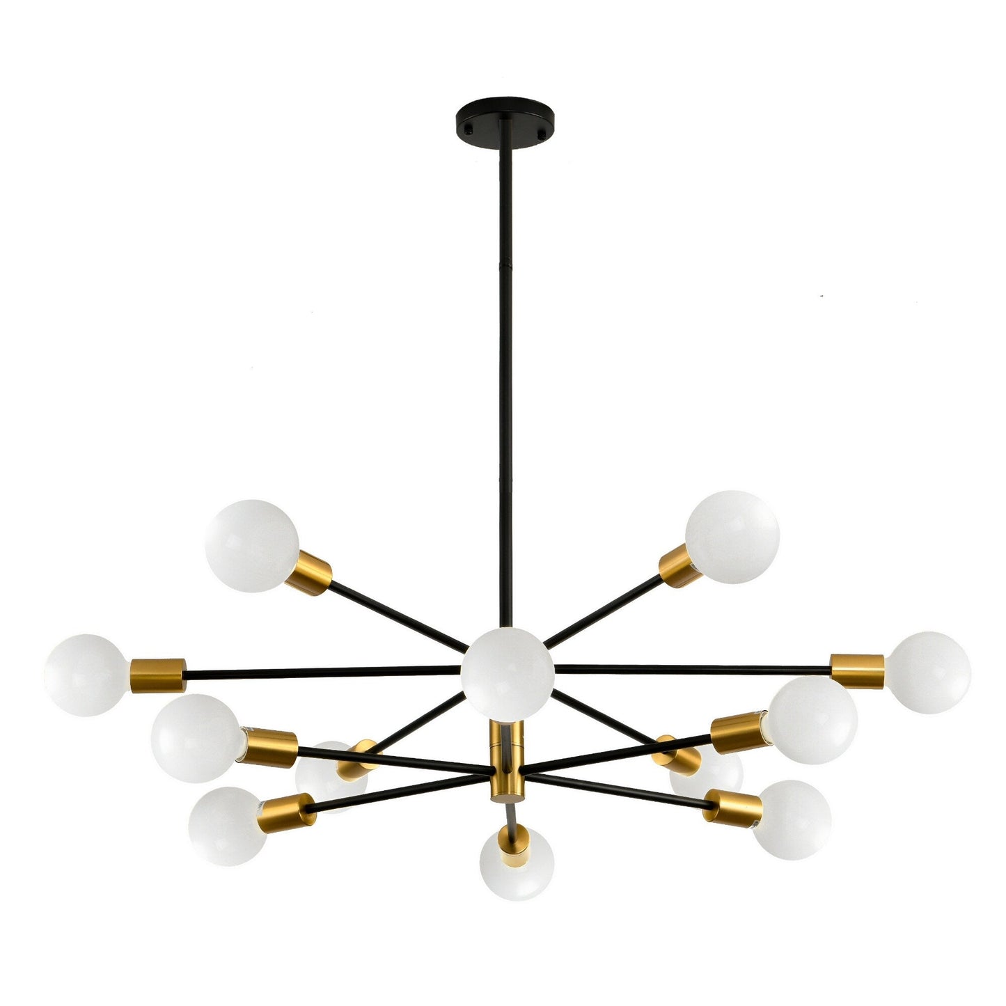 8/10/12-Light Modern Sputnik Linear Chandelier