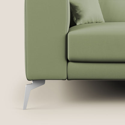 Blade Divano moderno con poggiatesta reclinabili in Ecopelle T04 verde