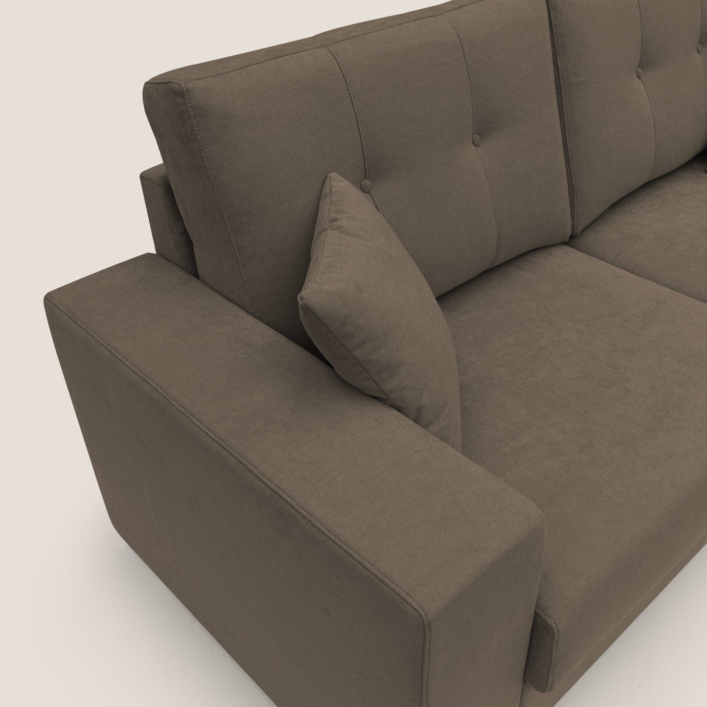 Giove divano in morbido tessuto impermeabile T02 marrone
