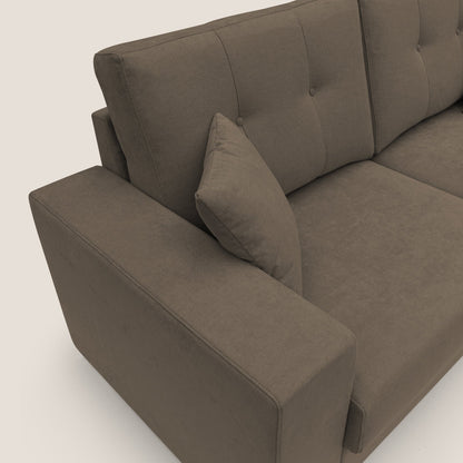 Giove divano in morbido tessuto impermeabile T02 marrone