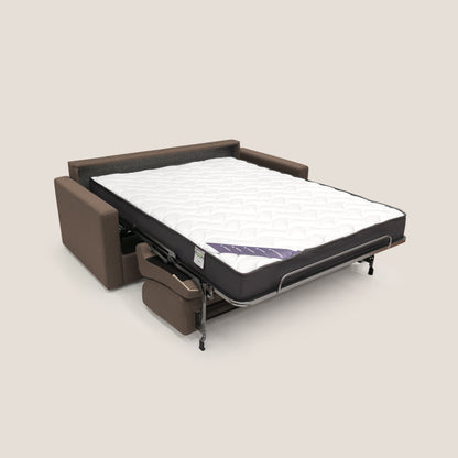 Chris Divano letto matrimoniale in tessuto impermeabile T13 marrone